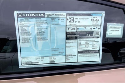 2026 Honda Civic Sport InStock