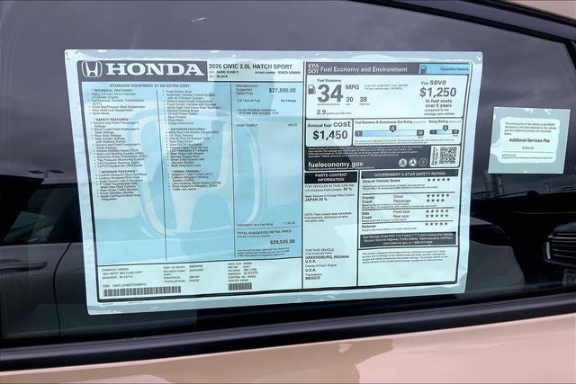 2026 Honda Civic Sport InStock