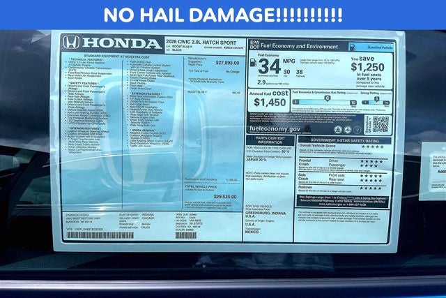 2026 Honda Civic Sport