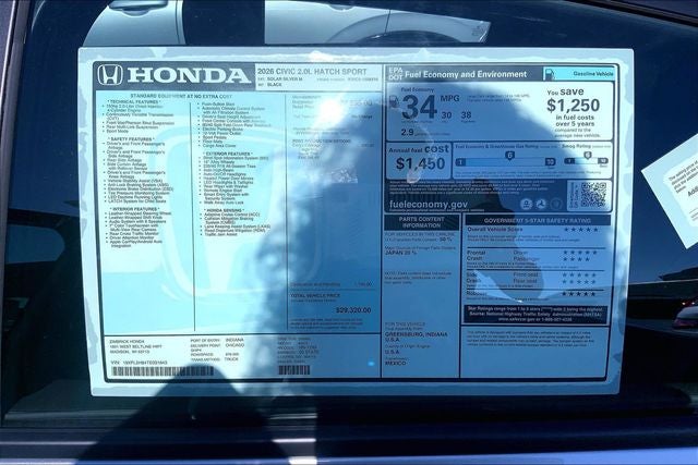 2026 Honda Civic Sport