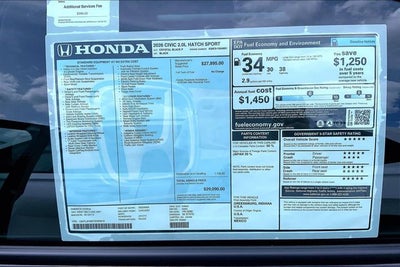 2026 Honda Civic Sport