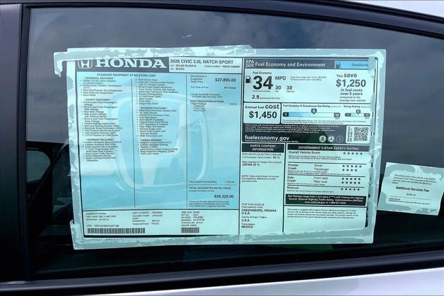 2026 Honda Civic Sport InStock
