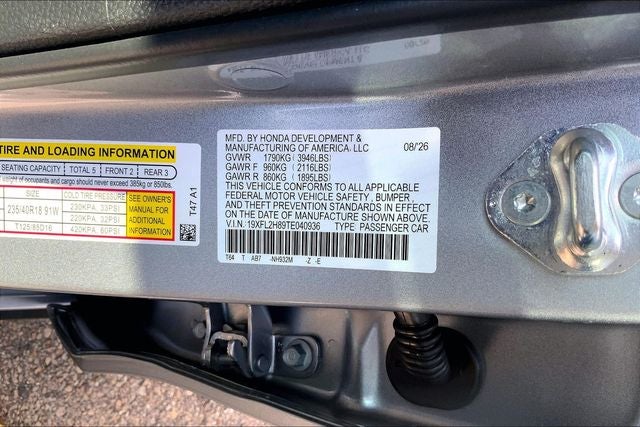 2026 Honda Civic Sport InStock
