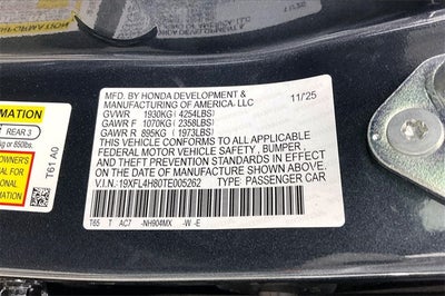 2026 Honda Civic Hybrid Sport