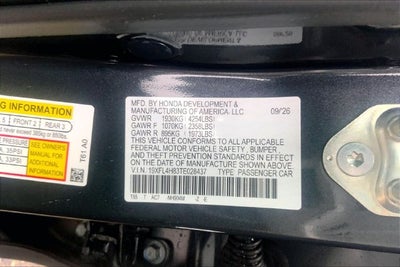 2026 Honda Civic Hybrid Sport InStock