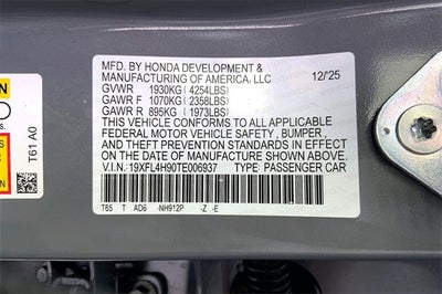 2026 Honda Civic Hybrid Sport Touring