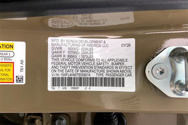 2026 Honda Civic Hybrid Sport Touring