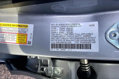 2026 Honda Civic Hybrid Sport Touring