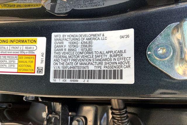 2026 Honda Civic Hybrid Sport Touring