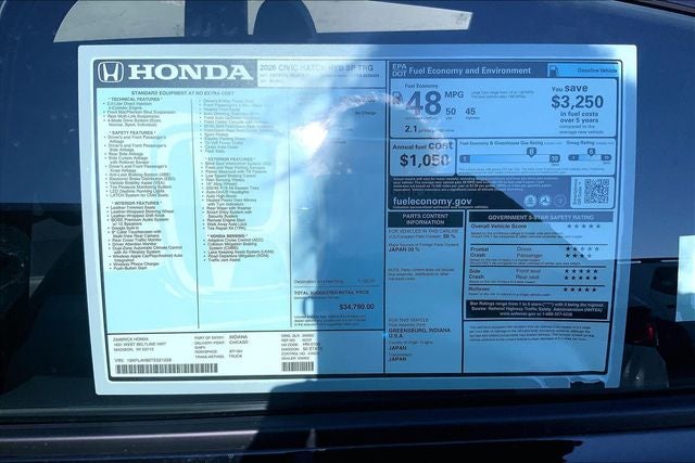 2026 Honda Civic Hybrid Sport Touring