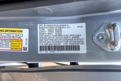 2026 Honda Civic Hybrid Sport Touring