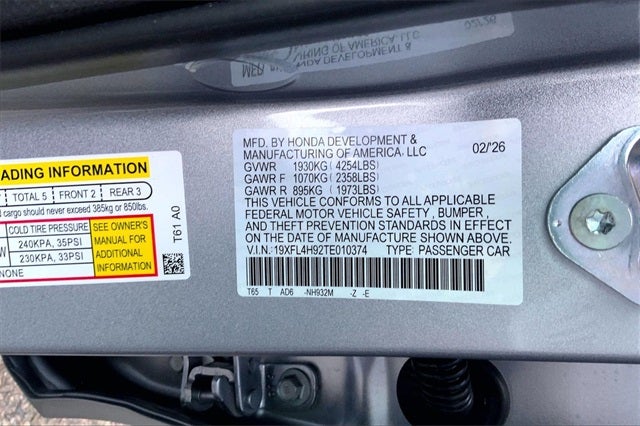 2026 Honda Civic Hybrid Sport Touring