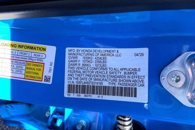 2026 Honda Civic Hybrid Sport Touring