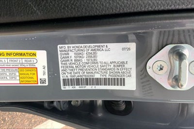 2026 Honda Civic Hybrid Sport Touring