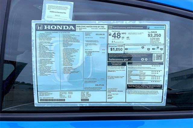 2026 Honda Civic Hybrid Sport Touring