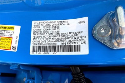 2026 Honda Civic Hybrid Sport Touring