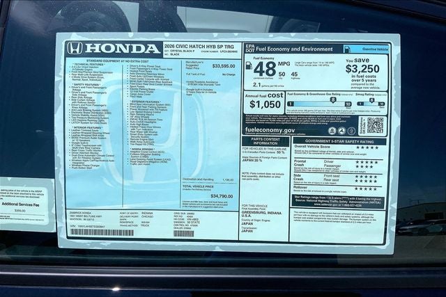 2026 Honda Civic Hybrid Sport Touring