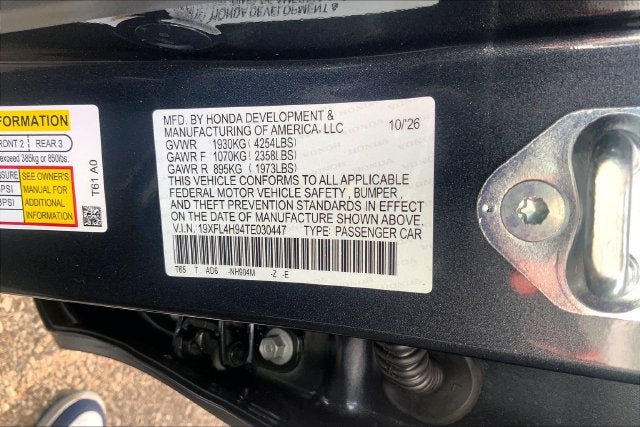 2026 Honda Civic Hybrid Sport Touring InStock