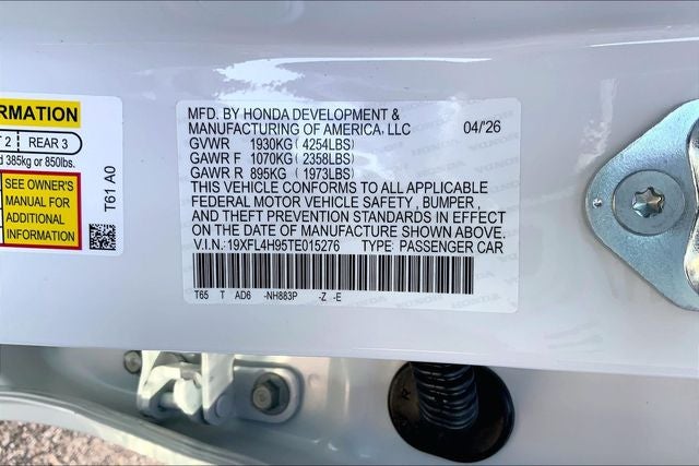 2026 Honda Civic Hybrid Sport Touring