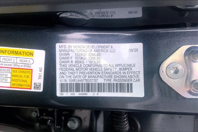 2026 Honda Civic Hybrid Sport Touring InStock