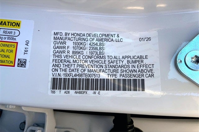 2026 Honda Civic Hybrid Sport Touring