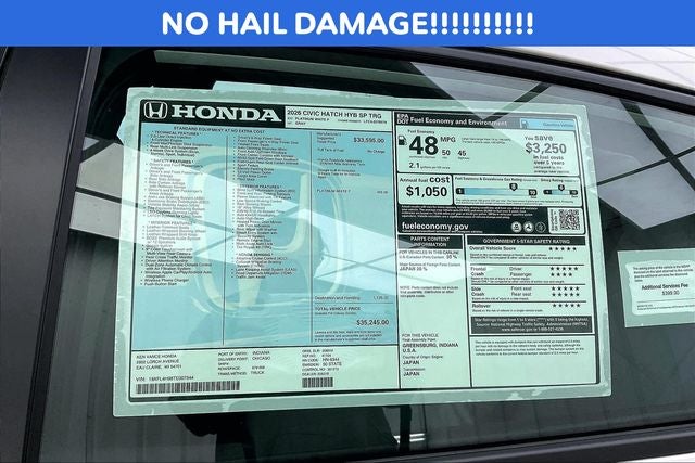 2026 Honda Civic Hybrid Sport Touring