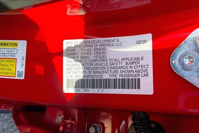 2026 Honda Civic Hybrid Sport Touring