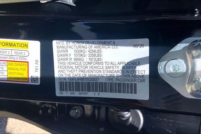 2026 Honda Civic Hybrid Sport Touring