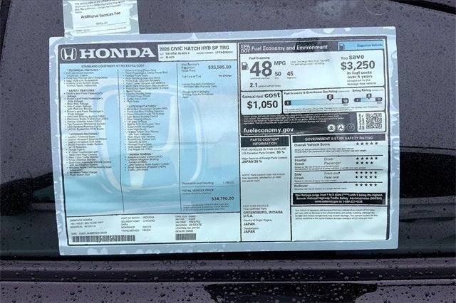 2026 Honda Civic Hybrid Sport Touring