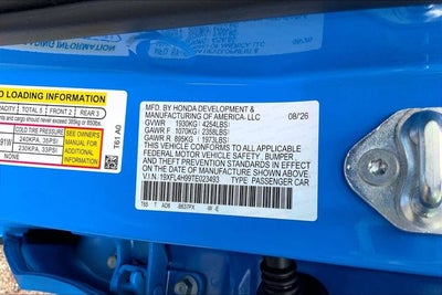 2026 Honda Civic Hybrid Sport Touring InStock