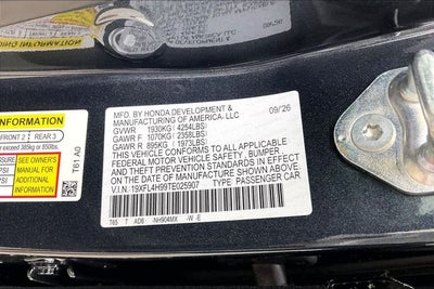 2026 Honda Civic Hybrid Sport Touring InStock