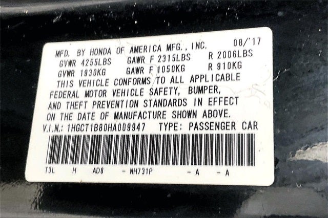 2017 Honda Accord EX-L