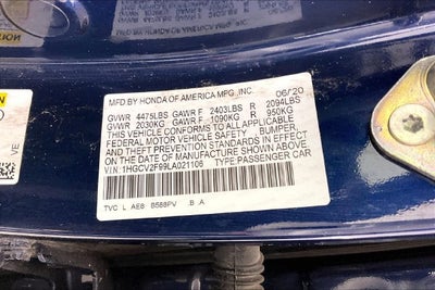 2020 Honda Accord Touring 2.0T