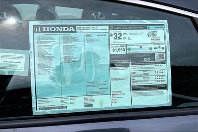 2026 Honda Accord LX InStock