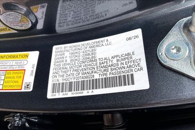 2026 Honda Accord LX InStock