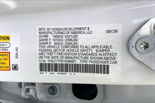 2026 Honda Accord LX InStock
