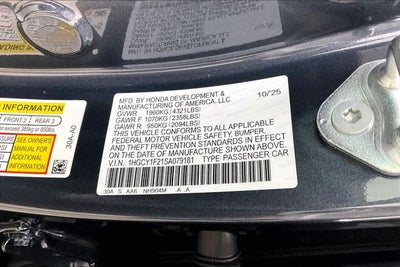2025 Honda Accord LX