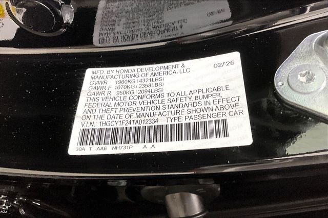 2026 Honda Accord LX