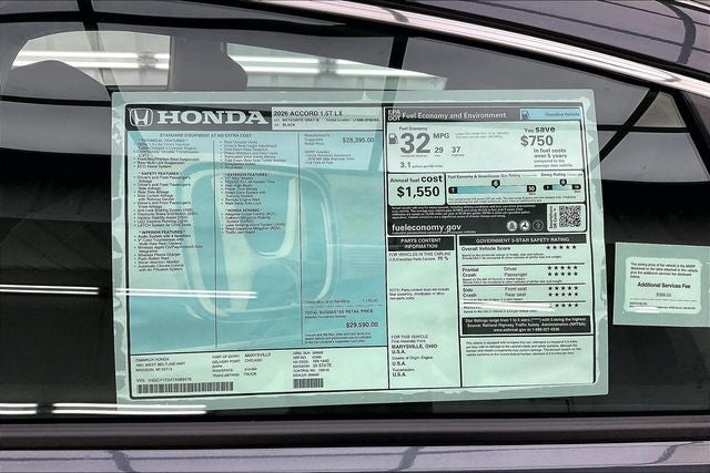 2026 Honda Accord LX InStock