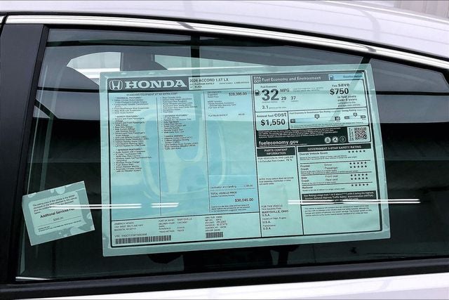 2026 Honda Accord LX