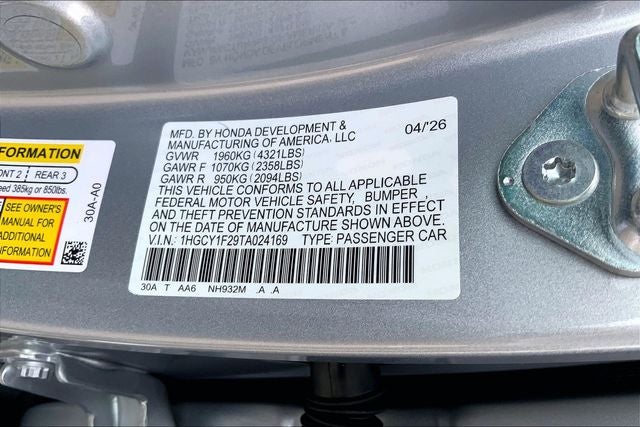 2026 Honda Accord LX