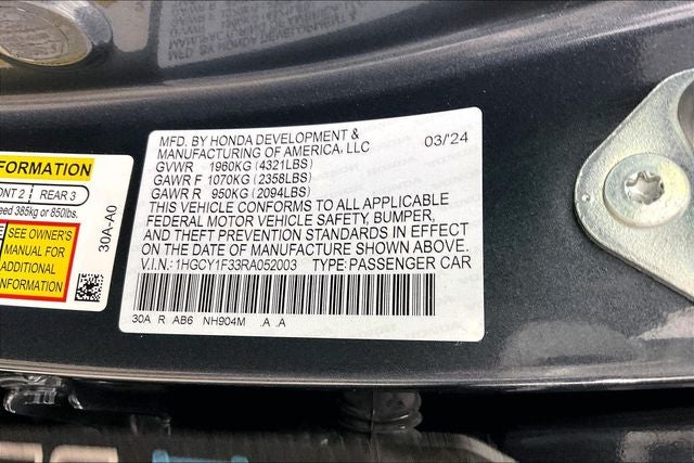2024 Honda Accord EX
