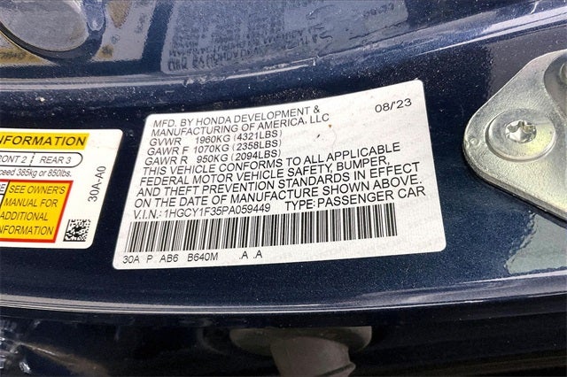 2023 Honda Accord EX