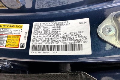 2024 Honda Accord EX