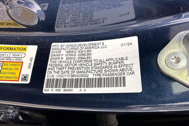 2024 Honda Accord EX