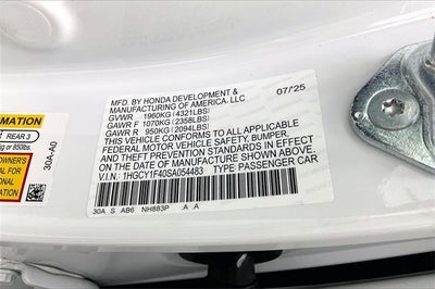 2025 Honda Accord SE