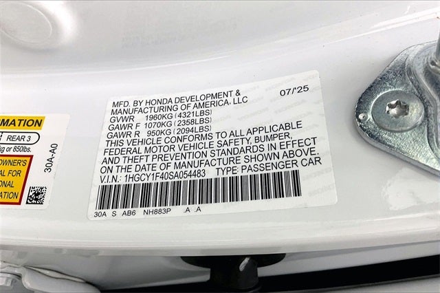 2025 Honda Accord SE