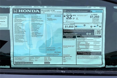 2025 Honda Accord SE