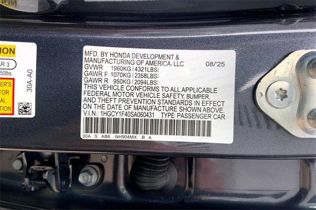 2025 Honda Accord SE