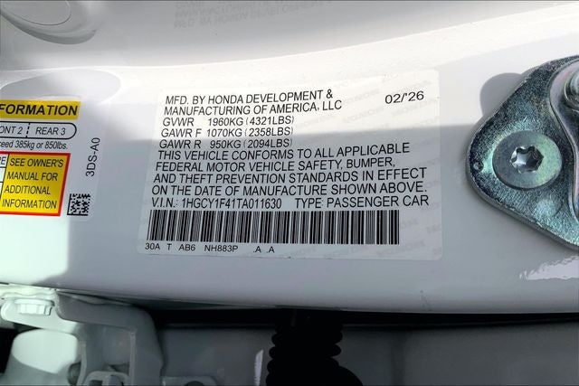 2026 Honda Accord SE